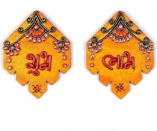 Vivan Creation Kundan Work Handmade Shubh Labh Door Hangings 277 Decorative Showpiece  -  1.5 cm