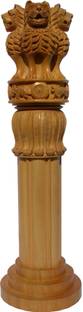JindalCrafts 1 PIECE OF 10 INCHES ASHOK STAMBH ASHOKA PILLAR OF ASHOKA HAND CARVED NATIONAL EMBLEM OF INDIA LION SYMBOL OF SARNATH ART CRAFTS GIFT HANDICRAFTS VAASTU VASTU REMEDY Decorative Showpiece  -  25 cm