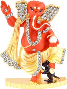 Kulin Dancing Ganesh | Ganpati | Lord Ganesha Idol - Statue Gift item Decorative Showpiece  -  5.3 cm