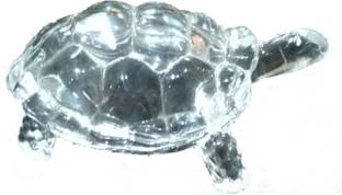 SB Enterprises Feng Shui Clear Crystal Tortoise Turtle For Shining Your Luck Decorative Showpiece  -  3 cm