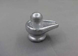 Sitare Parad Pooja Shivling 51 grams Decorative Showpiece  -  2.5 cm