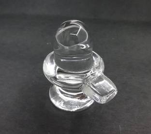 Sitare Shiva 115 gms Sphatik Crystal Shivling Decorative Showpiece  -  6 cm