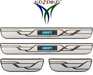 KOZDIKO Premium Quality Wireless 7mm Stainless Steel Led Scuff Plates Footsteps RMA11 Door Sill Plate