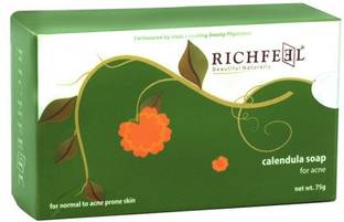 RICHFEEL Calendula Soap for Acne (Pack of 4)