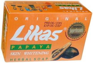 Likas Papaya Herbal Soap Skin Whitening Soap AMZ0001 1Pc