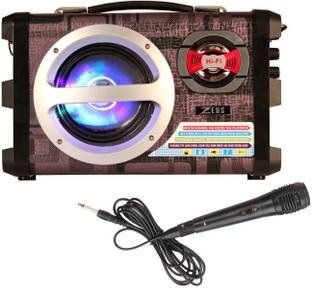 ZEUS Electra Speaker - Portable Speaker with Bluetooth FM/USB/MICRO SD Play with Mic input for Karaoke sing along.Also ideal for classroom usage,Banquet halls and Many More. 20 W Portable Bluetooth Home Theatre