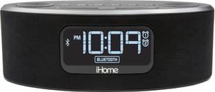 iHome Bluetooth Stereo FM Clock Radio and Speakerphone with USB Charging Portable Mobile/Tablet Speaker