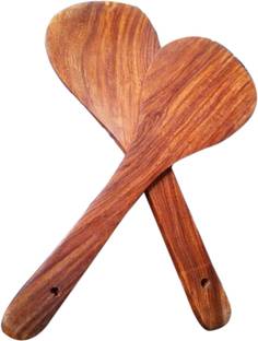 R R HANDICRAFT Wood Cooking Spoon Set