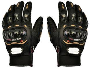 Probiker MCS-01A Skid-Proof Full Finger Motorcycle Racing - Black (Pair / M-Size) Riding Gloves