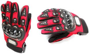 Pa PRO-BIKERZ-RED-ATT-(FULL-FINGERED)-XL-Q8217 Riding Gloves