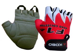 KOBO Biker Red Cycling Gloves