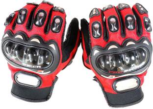 Pa PRO-BIKERZ-RED-ATT-(FULL-FINGERED)-XXL-Q8228 Riding Gloves