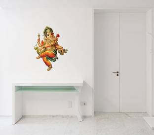 rawpockets 1 cm Lord Ganesha Self Adhesive Sticker