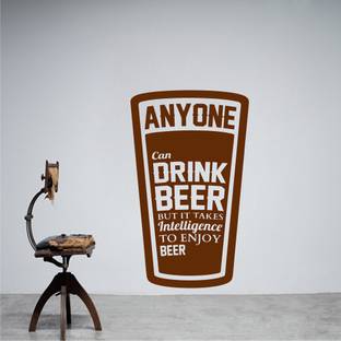 Decor Villa 58 cm Decor villa Anyone can drink Wall Decal & Sticker Self Adhesive Sticker