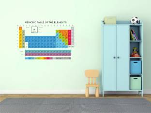 rawpockets 1 cm Periodic Table Wall Sticker Self Adhesive Sticker