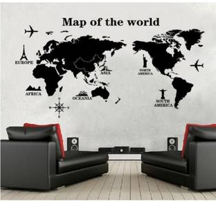 Oren Empower Map Of The World Decorative Wall Sticker