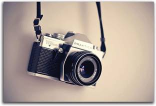 Artifa 40 cm Praktica vintage camera Wall/Door Sticker Self Adhesive Sticker