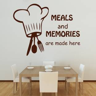 Creatick Studio 50 cm Creatick Studio Meals and Memories Wall Sticker Self Adhesive Sticker