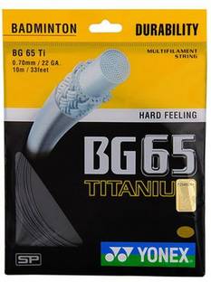 YONEX BG65 Titanium 0.7 Badminton String - 10 m