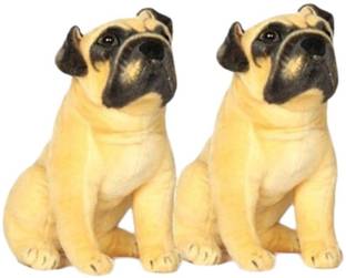 Deals India PUG Dog 32 cm (set of 2)  - 10 cm