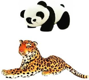VRV VRV Wild Animal Cheetah and Panda  - 17 cm