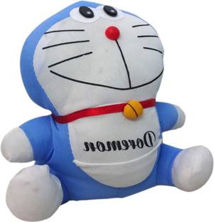 SRK Groups Blue and White Doraemon Soft Toy  - 20 cm