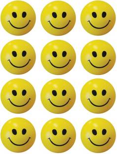 Bgroovy Smiley Face Squeeze Stress Ball - Set of 12  - 3 inch
