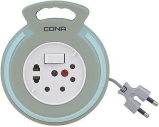 CONA Flex box 2Pin with 4Meter Extension cord 3  Socket Extension Boards