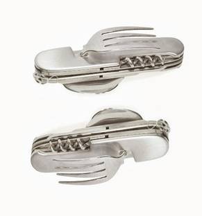 Star Magic Set Of 2 Camping & Hiking Multipurpose 4 Function Multi Utility Swiss Knife