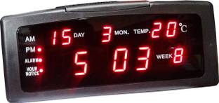 SURYA Digital Red Clock