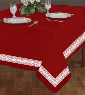 AIRWILL Self Design 2 Seater Table Cover
