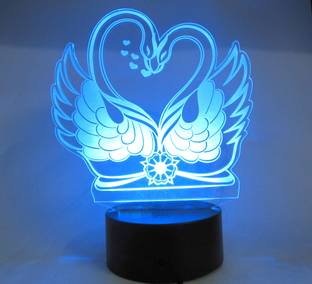 varna crafts Love Swans Night Lamp