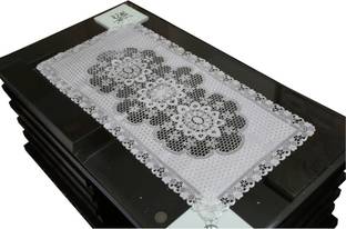 KUBER INDUSTRIES Silver 40 cm Table Runner