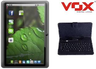 Vox V-93 Dual Sim Calling Tablet + Keyboard 512 MB RAM 4 GB ROM 7 inch with Wi-Fi Only Tablet (Black)