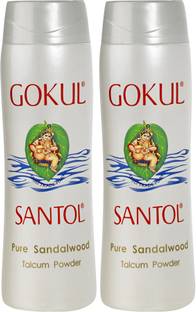 GOKUL Pure Sandalwood Talcum Powder (Pack of 2)