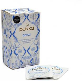 Pukka Detox 20 Tea Bags Fennel, Cardamom Green Tea Box