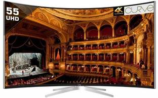 Vu 139 cm (55 inch) Ultra HD (4K) Curved LED Smart TV