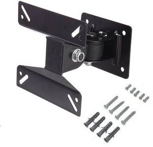 Techvik Movable Wall Bracket Kit For 10" - 24" Led Lcd Tft Plasma Monitor Screen Tilt TV Mount