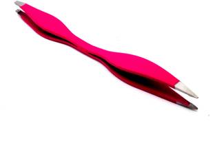 Out Of Box Stainless Steel Slant-Pointed Tip Tweezer Tool (2in1)