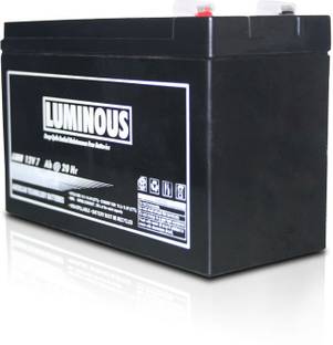 LUMINOUS 12V - 7.2 Ah (Battery) Sealed Maintenance Free 14.4 V Offline/Standby Tower Model UPS with Overload Protection 2 Outlet Plugs