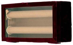 KUBER INDUSTRIES 2 Rods Transparent Bangle Organizer Box Velvet Coated Storage Case Make Up Vanity Box