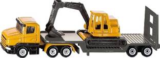 SIKU Low Loader with Excavator