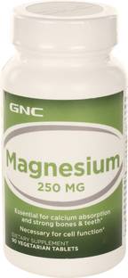 GNC Magnesium 250 mg Essential for Calcium Absorption and Strong Bones & Teeth
