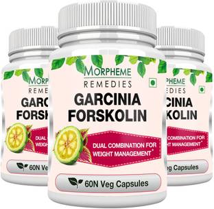 Morpheme Remedies Garcinia Forskolin Extract 500mg Extract (Pack of 3)