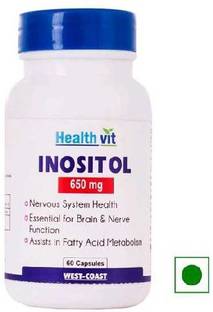HealthVit Inositol 650 mg 60 Capsules