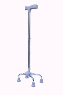 Life Line Services delux imported aluminium four leg stick Walking Stick