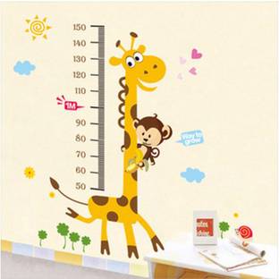 Happy Walls Cartoon Giraffe Growth/Height Chart For Kids Room