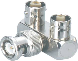 MX 2502 BNC ADAPTER PLUG W/ 2 BNC FEMALE & 1 MALE FOR CCTV CAMERA CABLE DVR Wire Connector