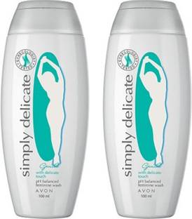 AVON Simply Delicate Gentle Feminine Wash Combo Pack (100 ml each) Intimate Wash