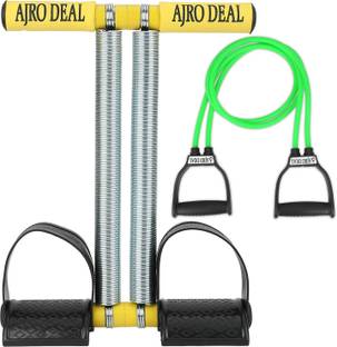 AJRO DEAL Double Spring Tummy Trimmer For Workout & Heavy Resistance Tube Ab Exerciser